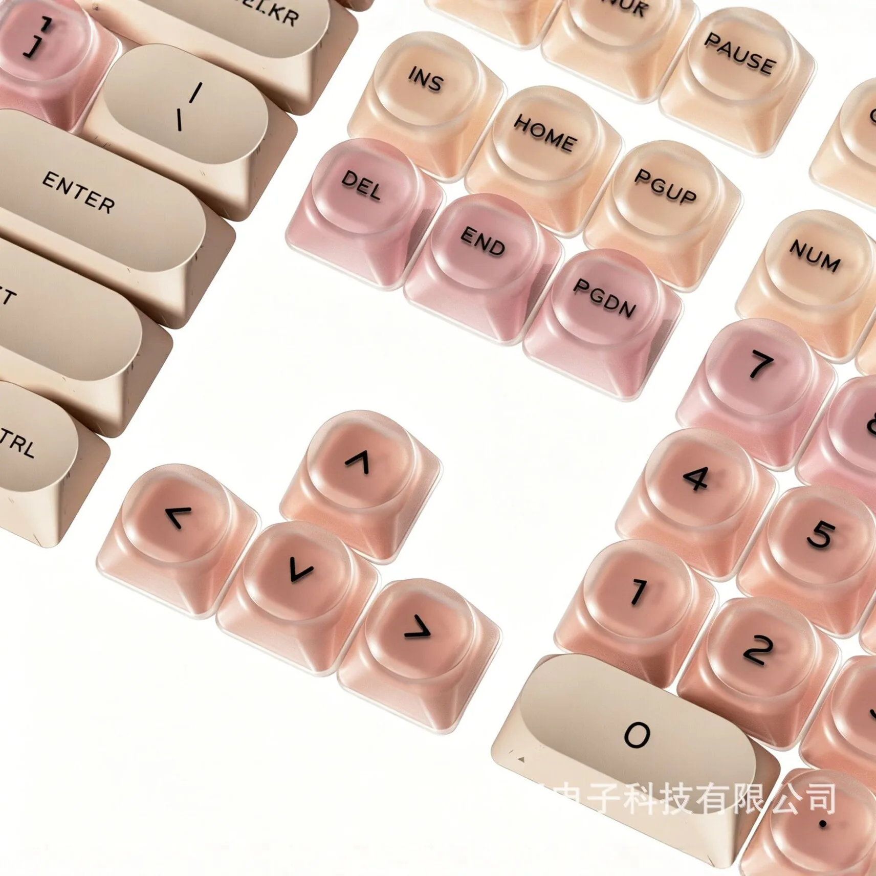 Key Hoa Profile Keycap Set Translucent Uv Printed Legends Pc Abs Double-Shot Keycaps Layout Mechanical Keyboards