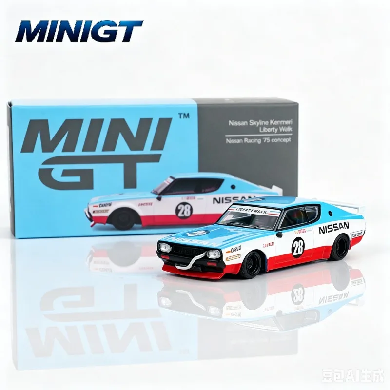 minigt-1-64-日産-s30-lbwk-コンセプト改造レーシングカー-1212--合金製カーモデル静的シミュレーションオーナメント、大人向けコレクション。