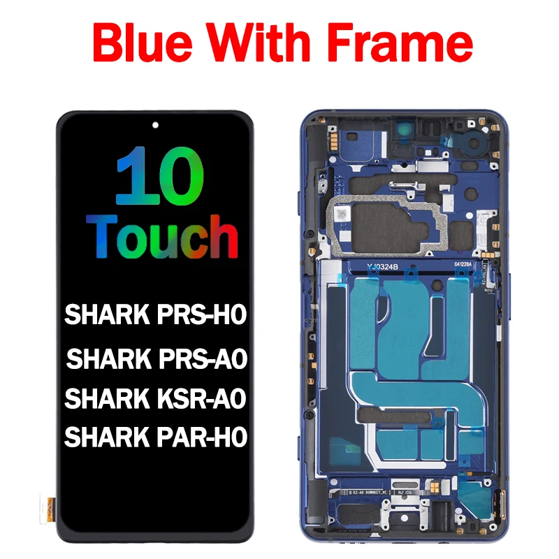 AMOLED For Xiaomi Black Shark 4 Shark PRS-H0/A0 LCD Display Screen with Touch Screen Digitizer For BlackShark 4 Pro 4Pro LCD