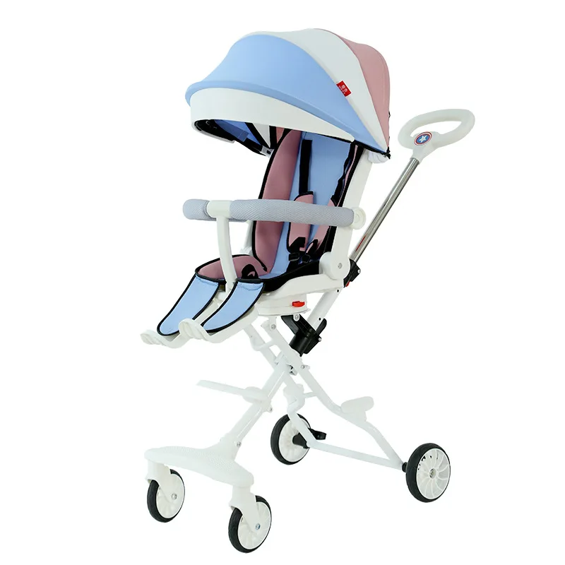 

Customizable Baby Walking Machine Baby Stroller Ultra-lightweight Folding Children High Landscape Can Sit and Lie Baby Stroller