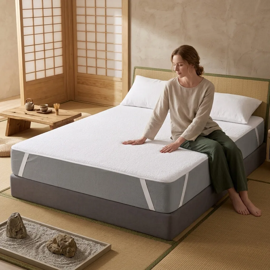 Upgraded Thickened Foldable Mattress Hotel Quality Comfort at Home Non Slip Bottom Breathable Cover Compact Roll Pack for RV & Backpacking (Twin/Full/Queen/King)