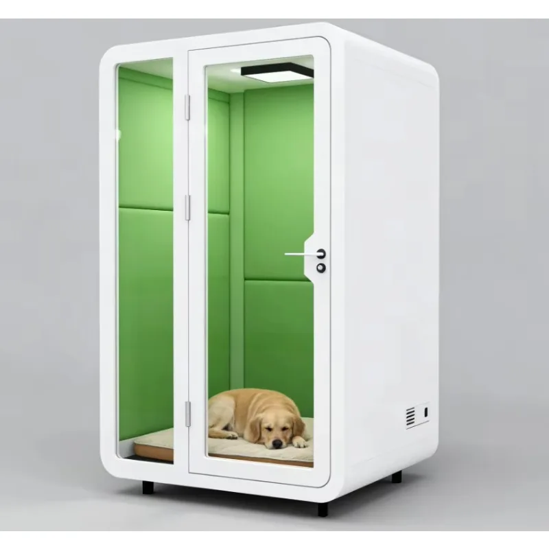 Video Conference Soundproof Booth Anti-Noise Acoustic Meeting Pod Customized AV System Installation For Remote Office