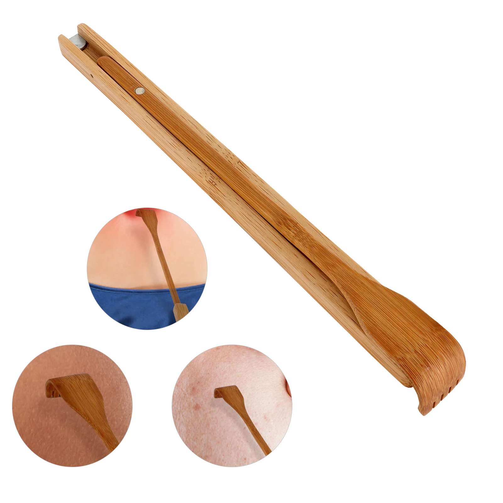 

Складной бамбуковый скребок для спины, портативный самомассажер с длинным вылетом, облегчение зуда, инструмент для массажа спины, массажер против зуда