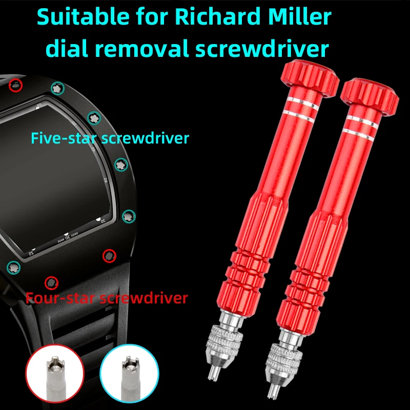 

Open ended screenriver for RM Richard Mille repair tool remove watch strap screwdriver 3 4 5 star screwdriver remove screendrive