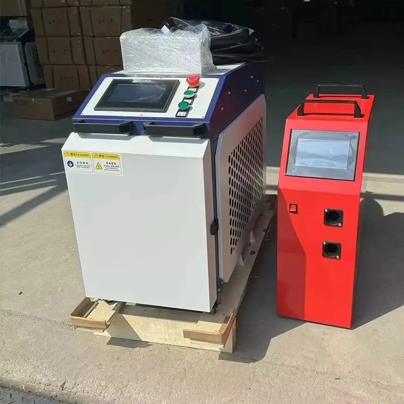 Soldador multifuncional de mano F iber La ser 1000W 3000W potencia fuente Raycus sistema de refrigeración por agua construcción