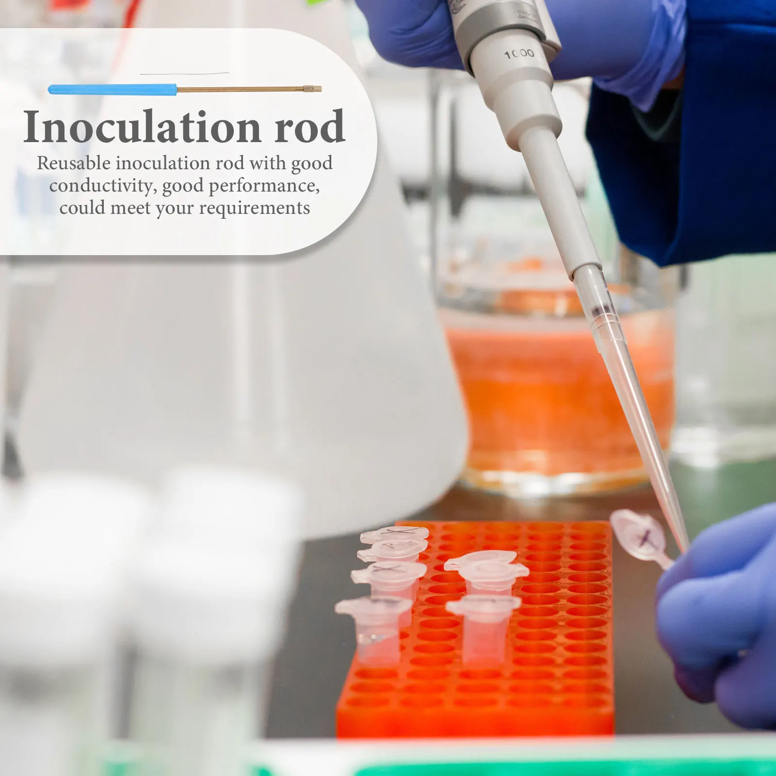 

Metal Inoculation Rod Stick for Laboratory Reusable Wire Copper Inoculating Needle