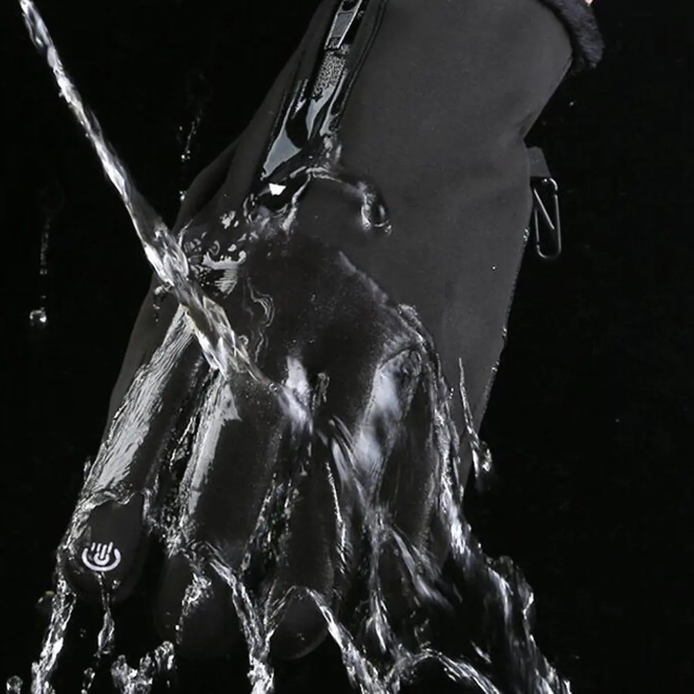 

Touch Screen Compatible Winter Gloves Black Medium with Warm Lining Windproof Full Finger Design for Men Women Outdoor Running