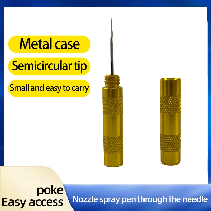 Direction adjustment needle wiper spray nozzle Clear plugging needle Car glass water nozzle through the needle