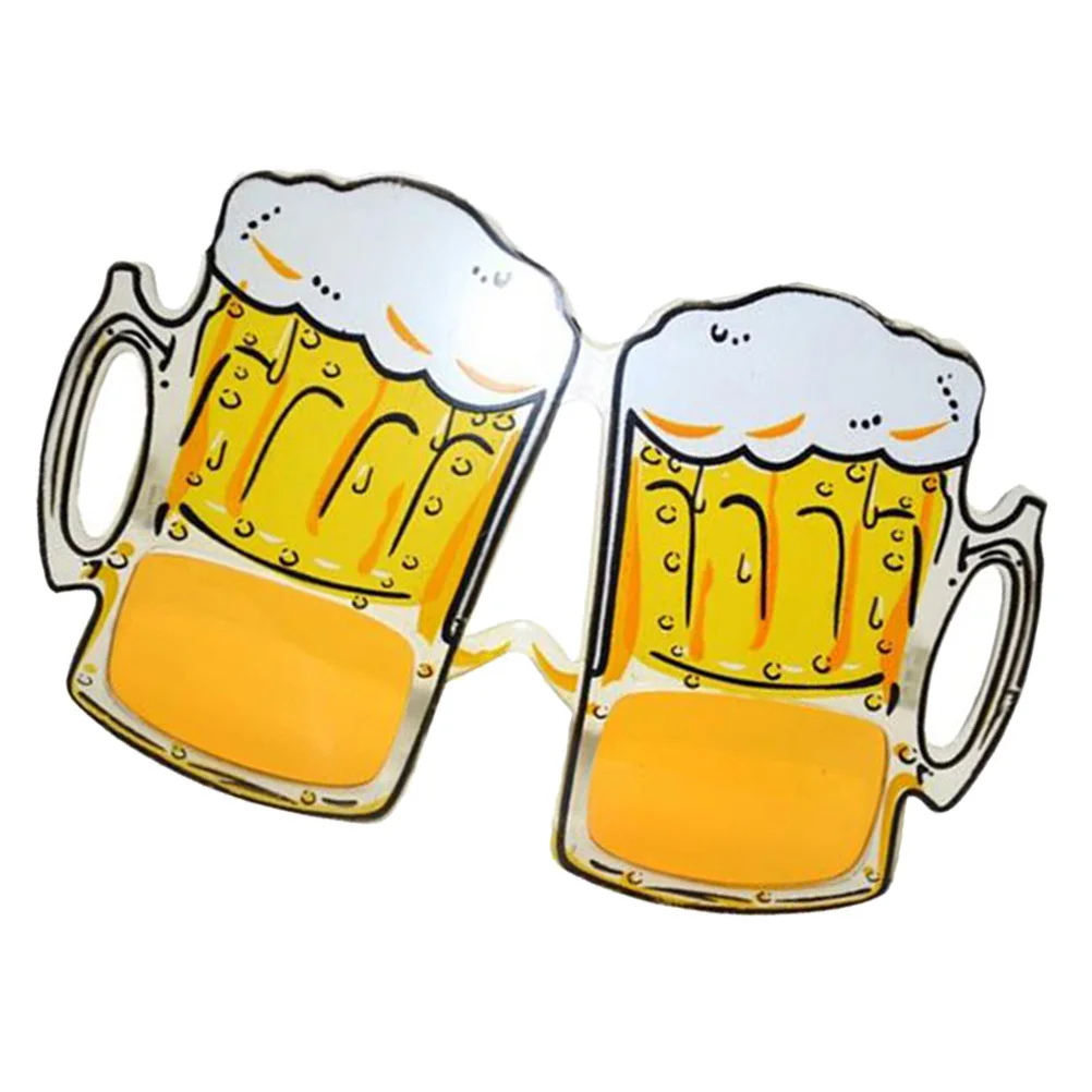 3 pezzi occhiali da vista per feste design tazza di birra oggetti di scena divertenti per costume di scena tema hawaiano tazza liscia flessibile