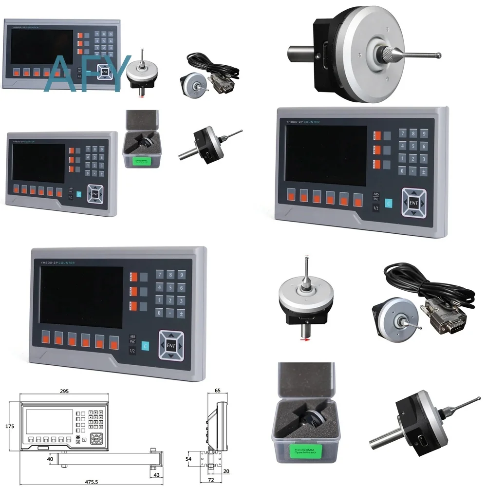 3D Probe Touch Sensor for CNC Milling Machine for YH800-2P YH800-3P YH800-4P with 7 Inch LCD Display 14 Language Support