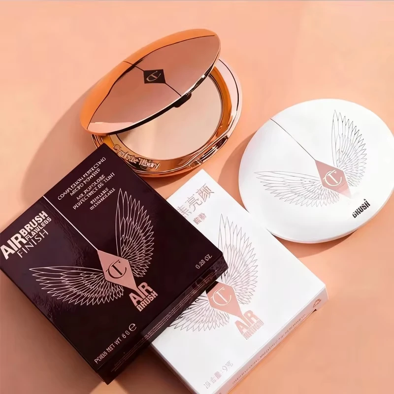 Румяна-кушон Charlotte Tilbury в форме сердца, двухцветные, легкие, с шиммером, матирующие, стойкие, Colorete Polvo