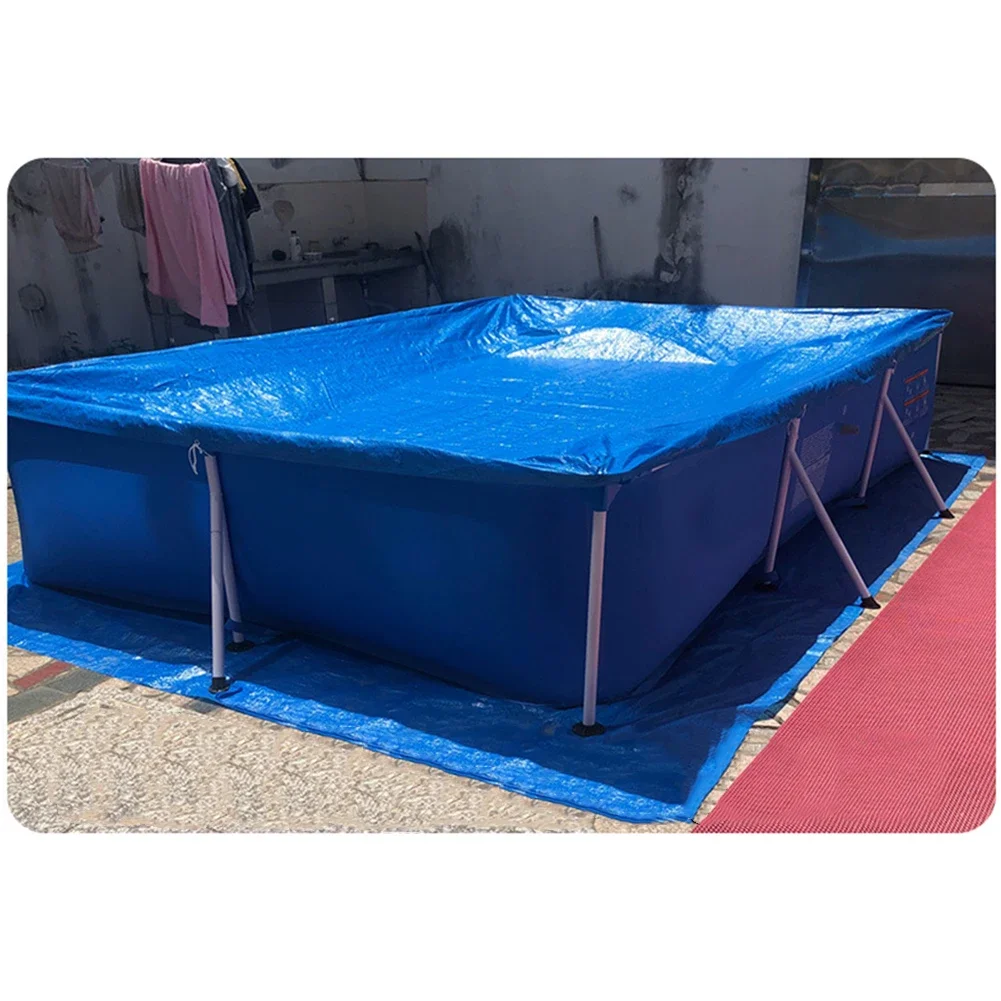 Effortless Installation Pool Cover With Bracket Pool Cover 5 Sizes Easy Installation Long-lasting For Square Swimming Pool