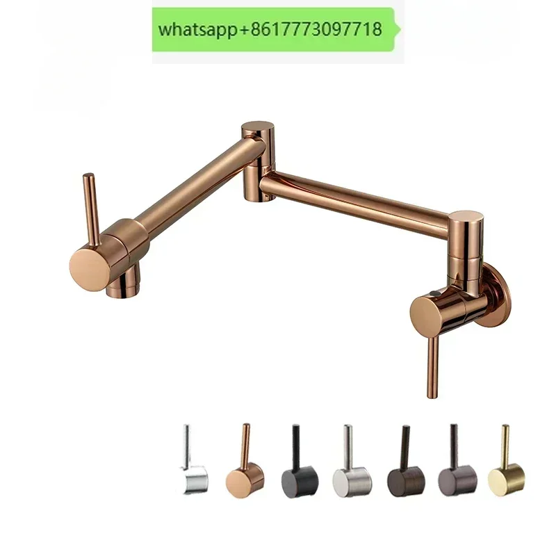 

Wall Mounted Rose Gold Pot Filler Faucet tap