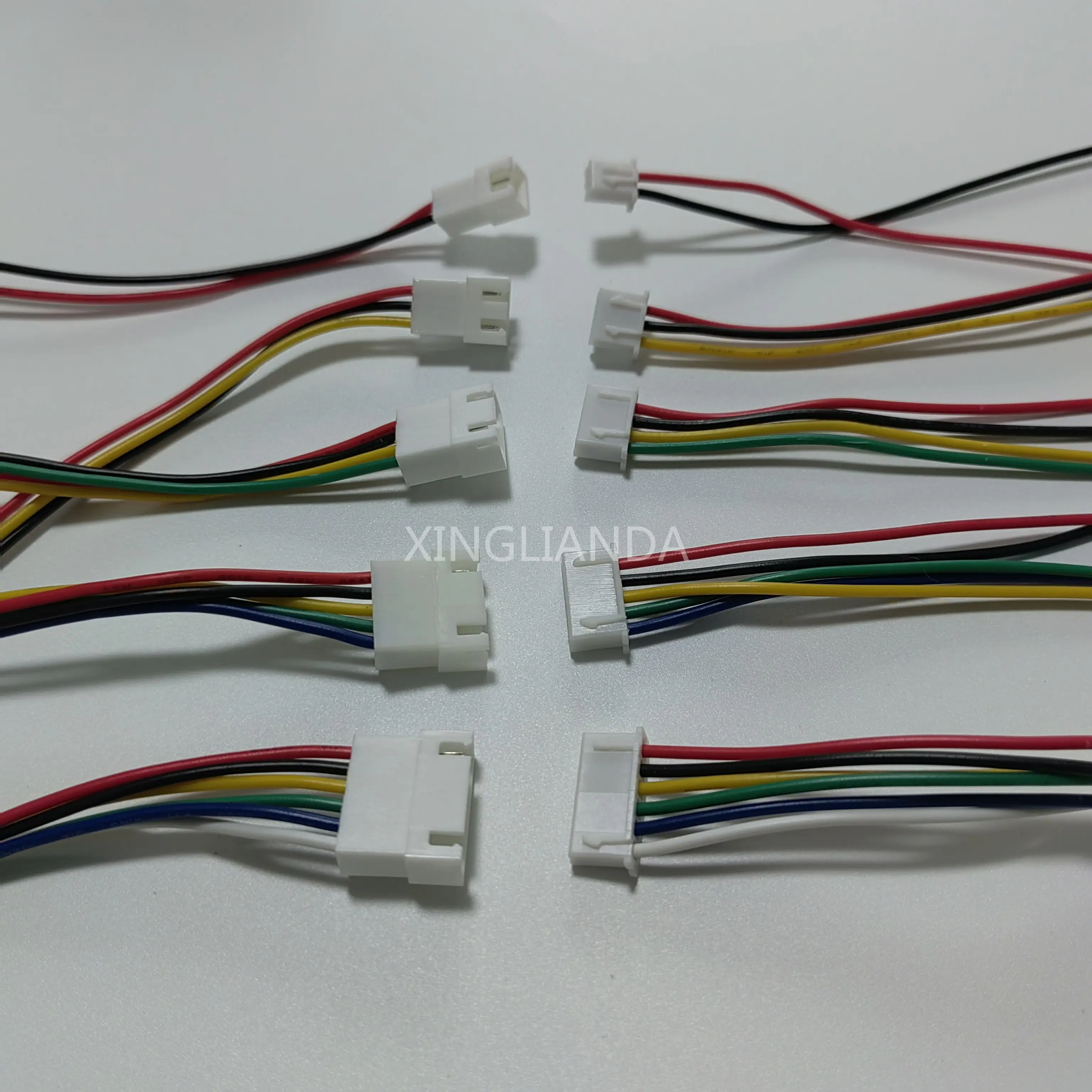 10 Pairs XH2.54 2/3/4/5/6 Pin 2.54mm Pitch Wire Cable Connector XH Plug Male/Female Battery Charging Cable 150MM Length 26AWG