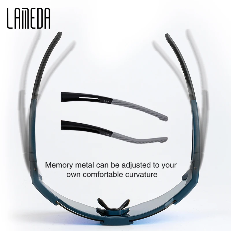 LAMEDA Photochromic Cycling Sunglasses Men Professional Bicycle Glasses Goggles Windproof MTB Road Bike Glasses Mountain Eyewear