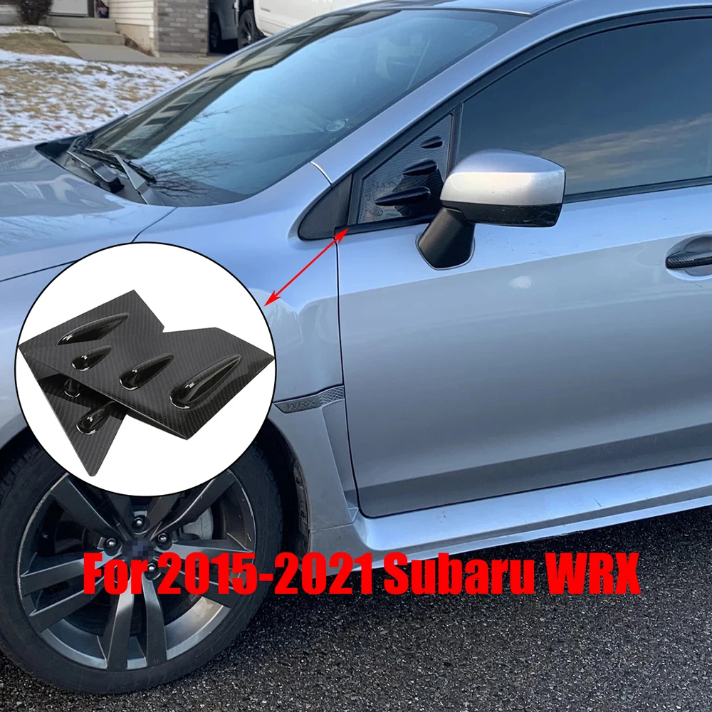 

Diversion Louver Carbon Fiber Pattern Front Quarter Window Louver For 2015-2021 Subaru WRX