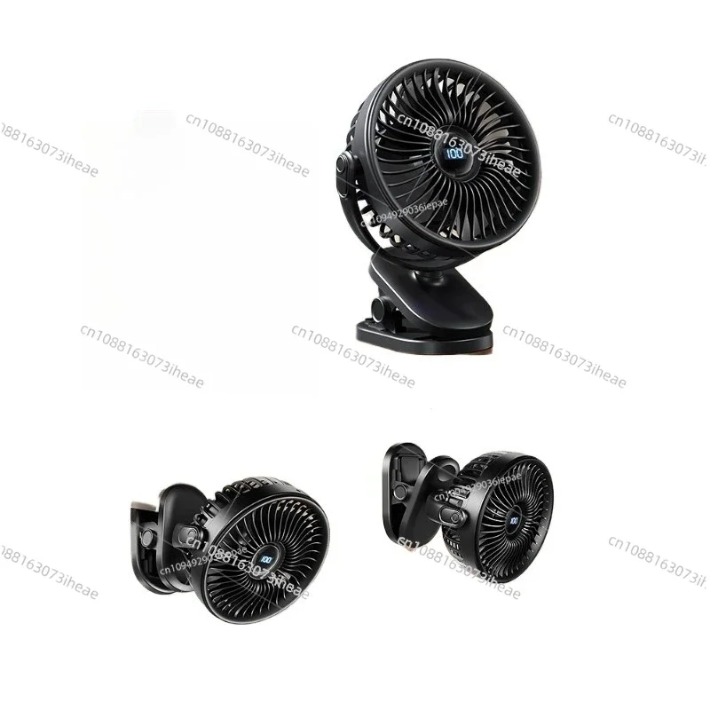 Mini Desk Fan, 5-Speed Quiet Portable Fan for Office/Dorm Bed, Small Air Circulator with USB Power
