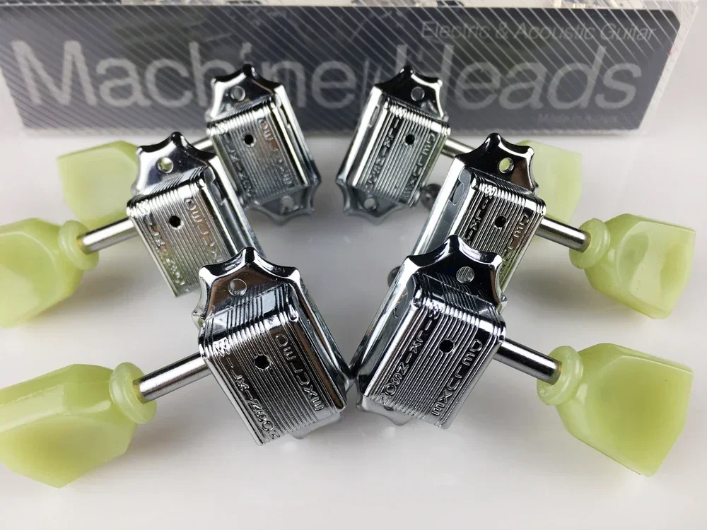 1Set Genuine Wilkinson 3R-3L Vintage Deluxe Electric Guitar Machine Heads Tuners WJ-44 Tuning Pegs For LP SG Lespaul Guitar