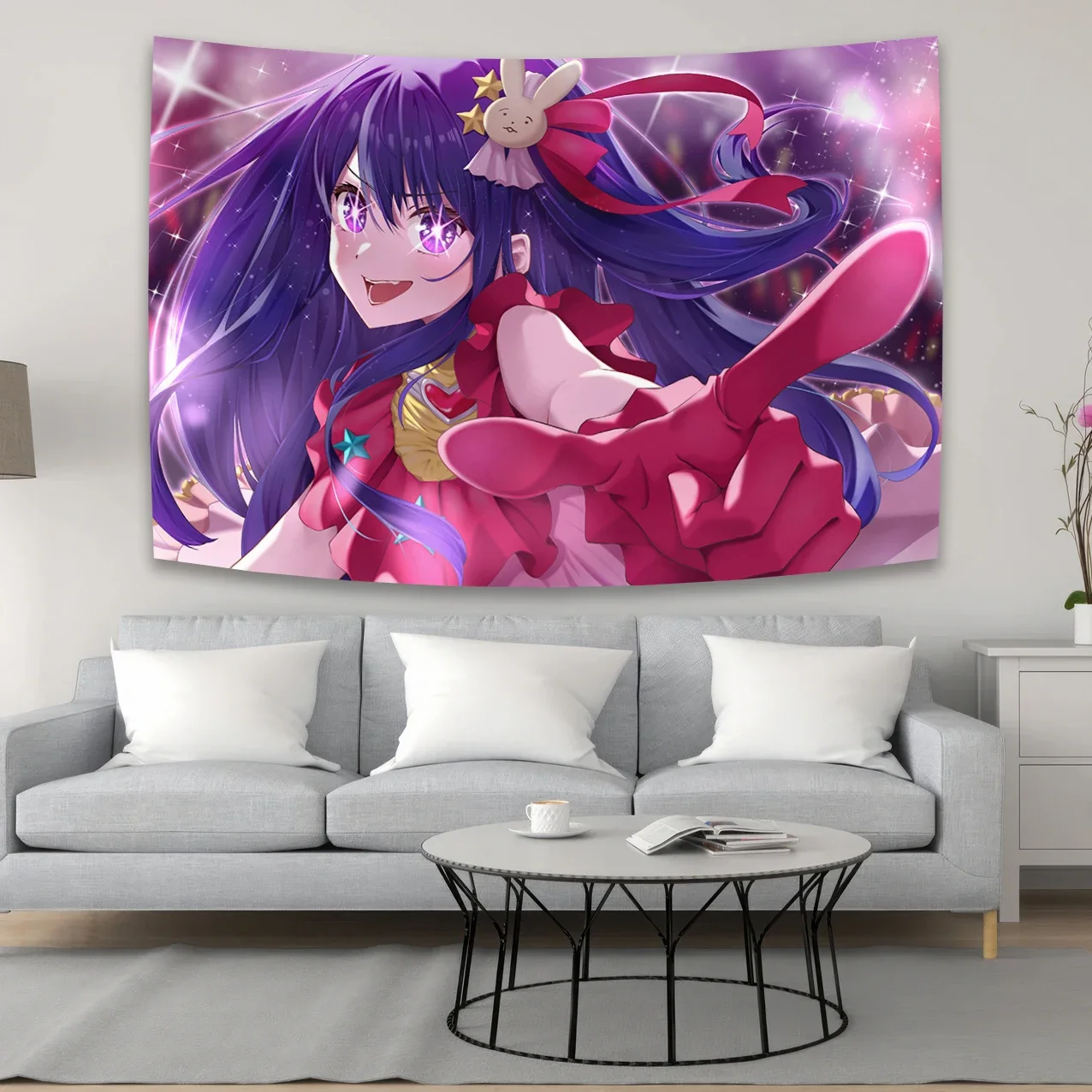 Anime Oshi No Ko Hoshino Ai Tapestry Wall Hanging For Living Room Bedroom Dorm Room Home Decor