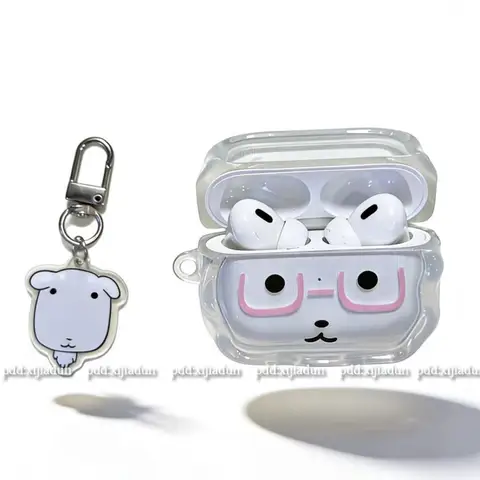 Ganga Dog Cartoon Cute Wireless Earphone Case for AirPods Pro Pro2 Pro3 AirPods 1st/2nd/3rd Bluetooth Earphone Protective Cover