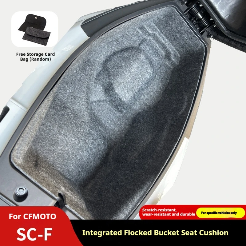 3DIntegrated Anti-scratch Felt Seat Storage Box Liner Non-destructive Mod Accessories For CFMOTO 150SC-F Scooter Accesorios moto