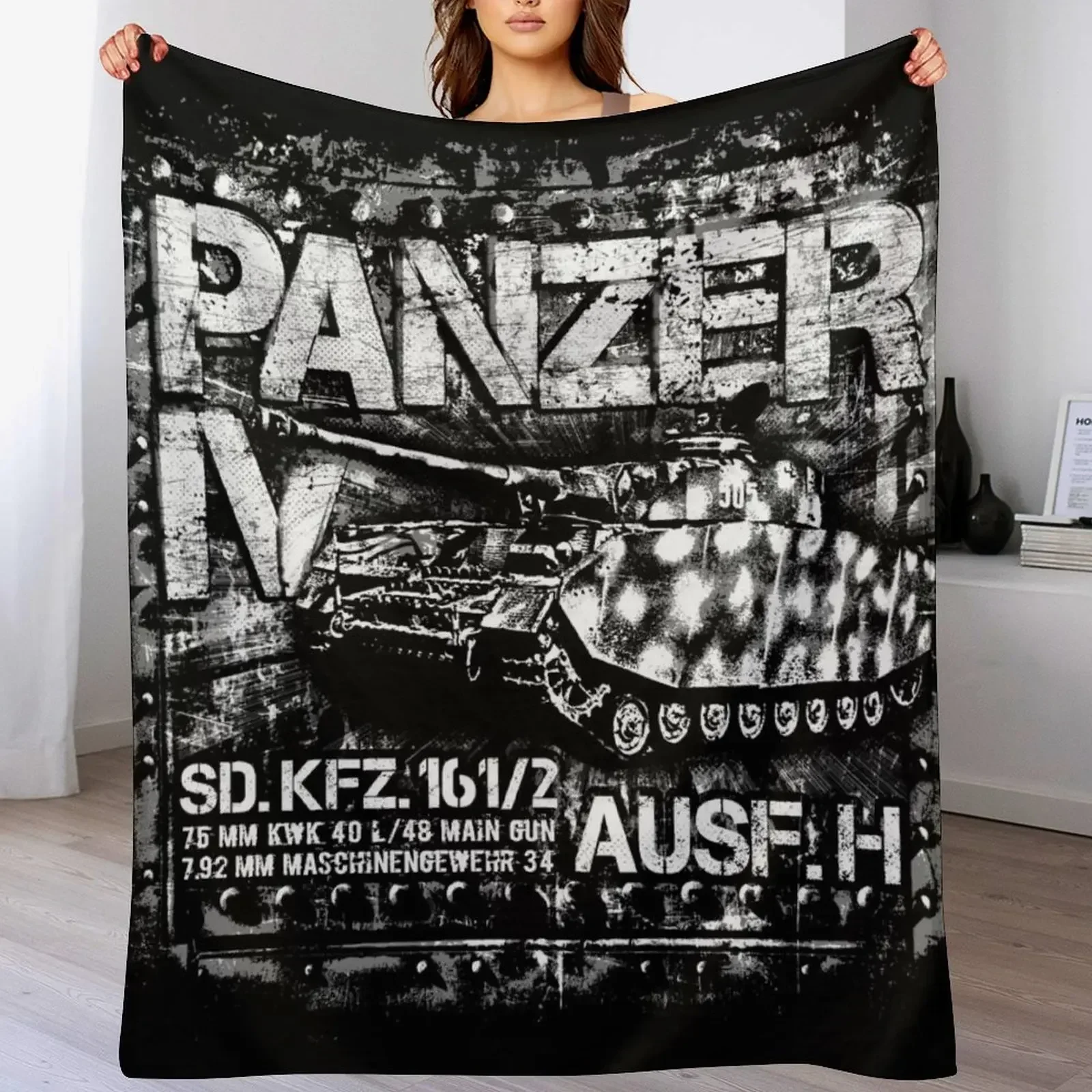 Panzer IV Throw Blanket Sofa Quilt halloween Blankets