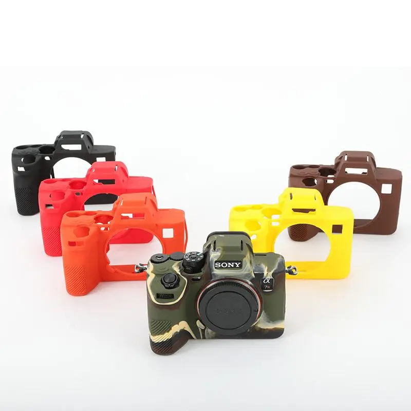 Soft Silicon Armor Skin Case Body Cover Protector for Sony ILCE-7r5 a7r5 A7RV A7R V Mirrorless Camera Shell Protective Video Bag