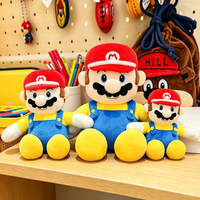 Plush Toy Mario Luigi Cartoon Stuffed Animal for Kids Birthday Christmas Gift Wholesale Dropshipping Soft Doll for Claw Machine