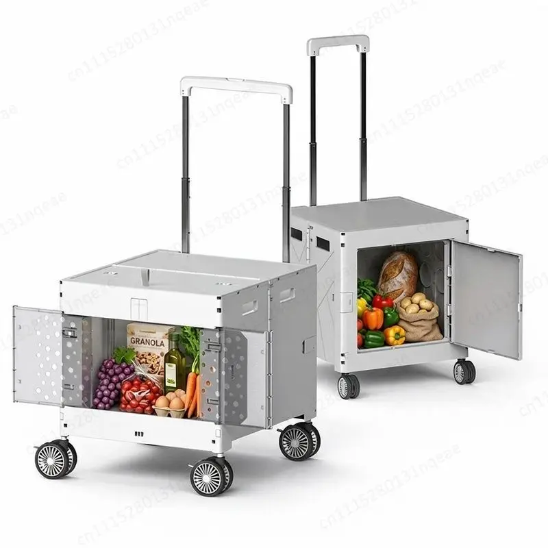 Outdoor Camper Heavy Duty Storage Vehicle Waterproof Shopping Cart Travel Portable