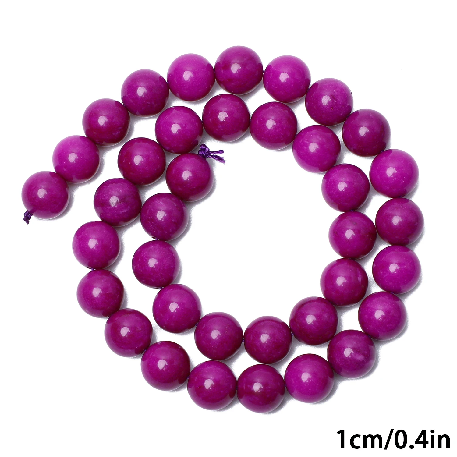 Natural Stone Beads Fuchsia Sugilite Jade Round Loose Spacer Beads for Jewelry Making DIY Bracelet Neckalce Accessories 15inch
