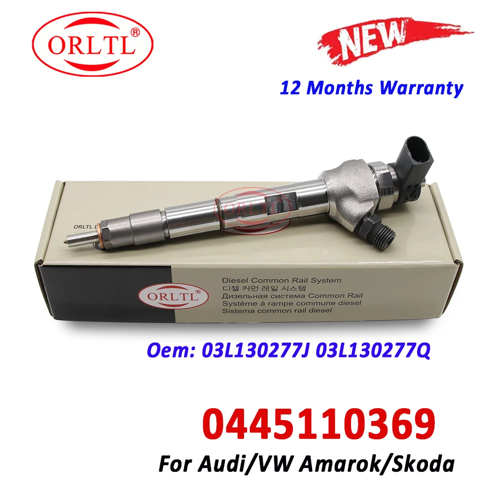 

NEW 0445110369 Diesel Injector 0 445 110 369 Fuel 03L130277J 03L130277Q For VM AMAROK 2.0/CADDY/AUDI 0445 110 369 03L 130 277Q