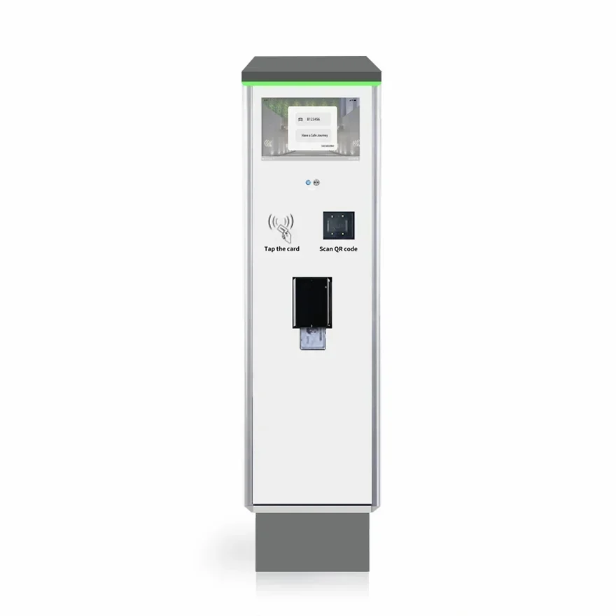 Car Parking Management Solution Featuring An Automatic Ticket Dispenser and License Plate Recognition System