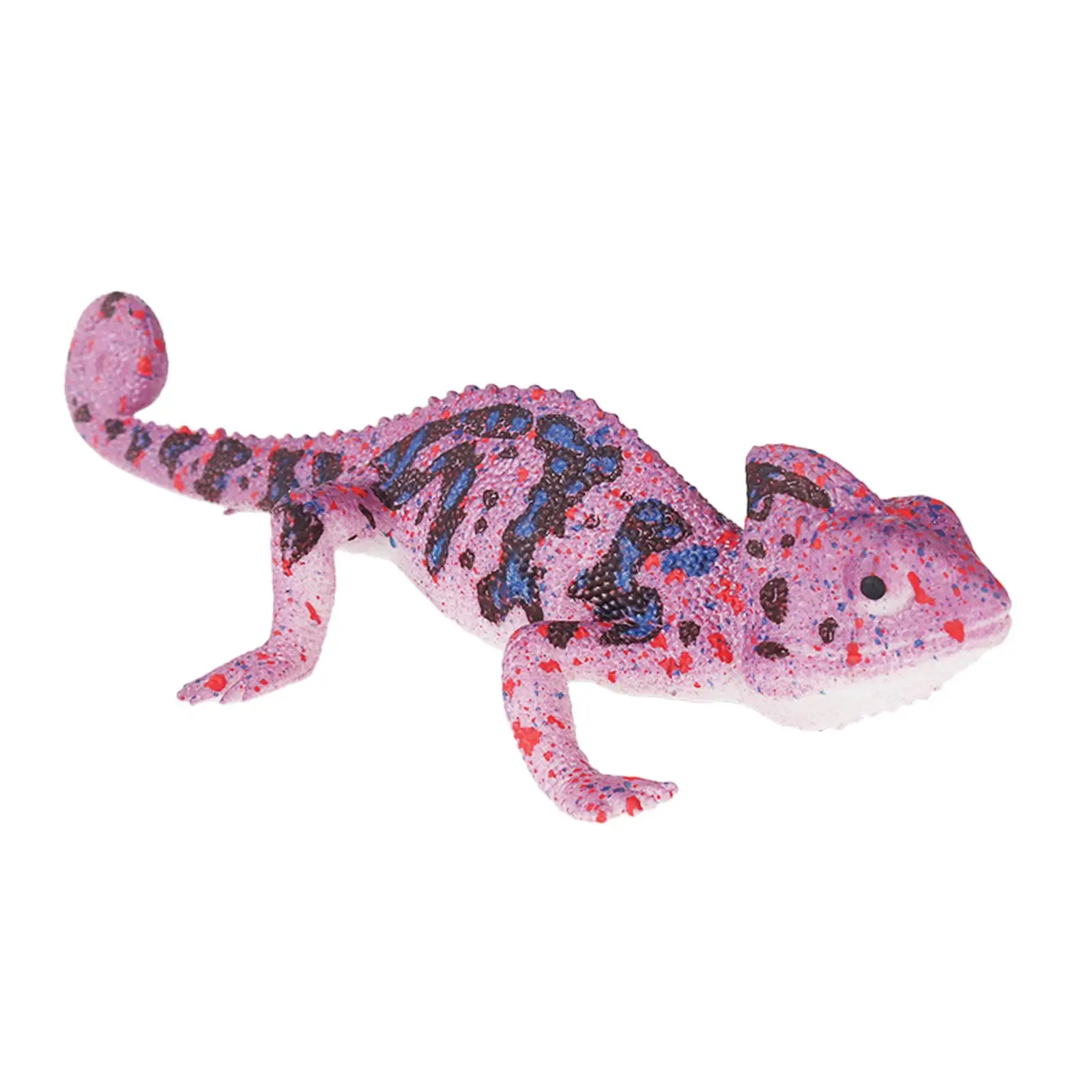 تمثال سحلية مصنوع يدويًا من المطاط على شكل حيوانات، زينة قابلة للجمع لديكور أعياد ميلاد الأطفال وعرض إبداعي