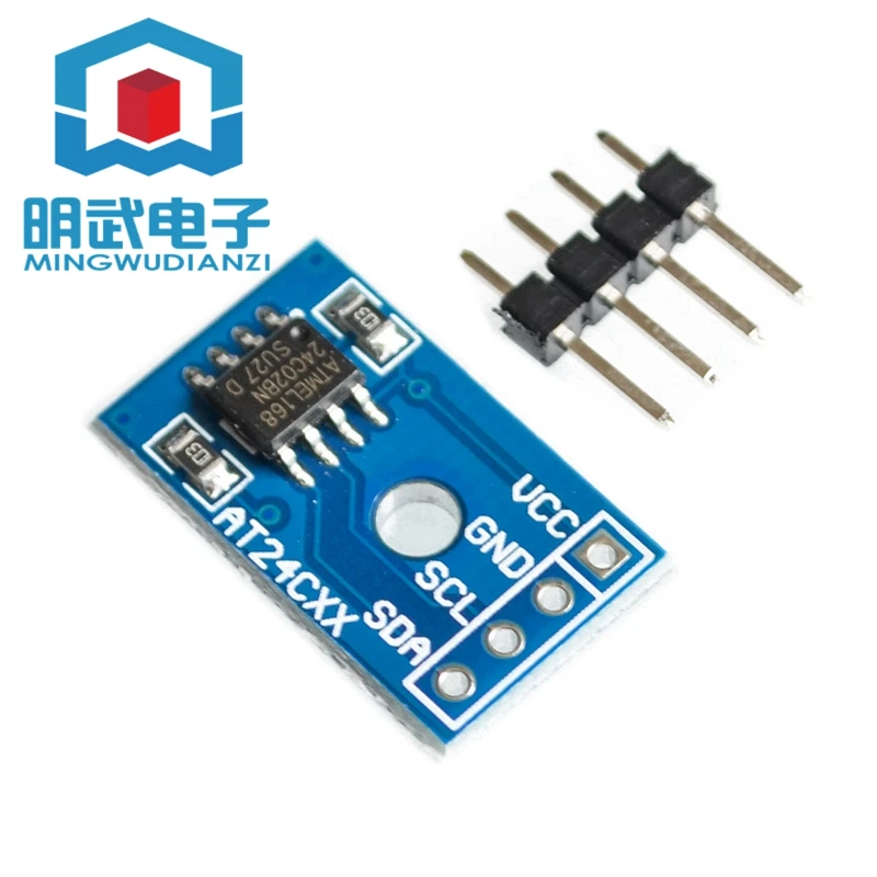 AT24C02 Module I2C Interface IIC EEPROM Storage Module Smart Car Blue Board