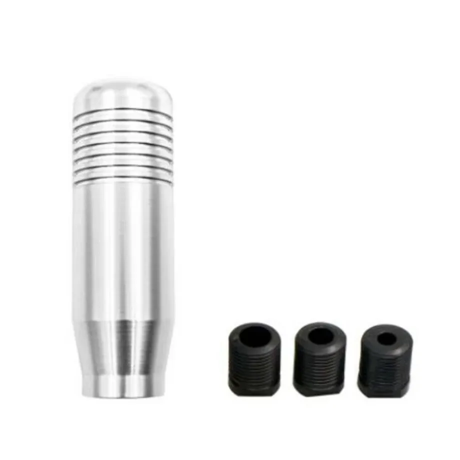 Prata carro titânio alumínio corrida jdm manual engrenagem vara botão de mudança universal