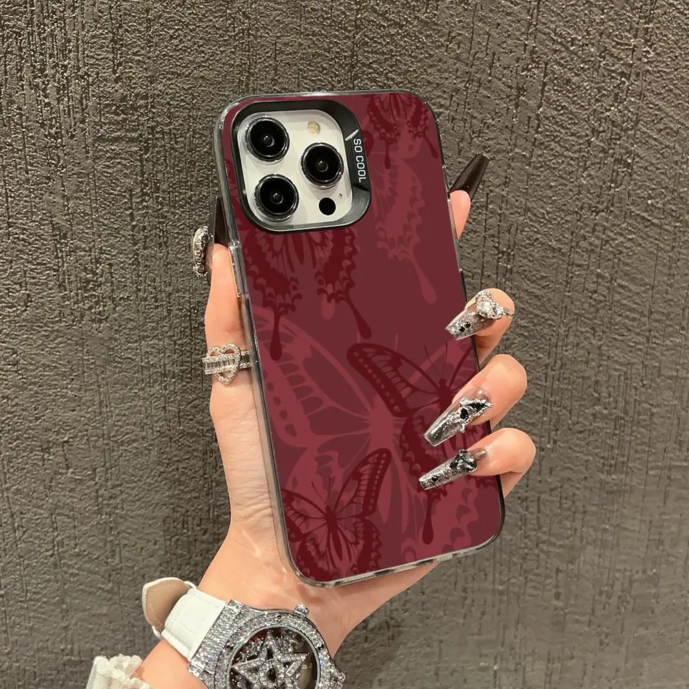 

Butterfly Flying Phone Case Suitable for iPhone 16 15 14 13 12 11 Pro/Max/Plus Anti Shock Back Cover