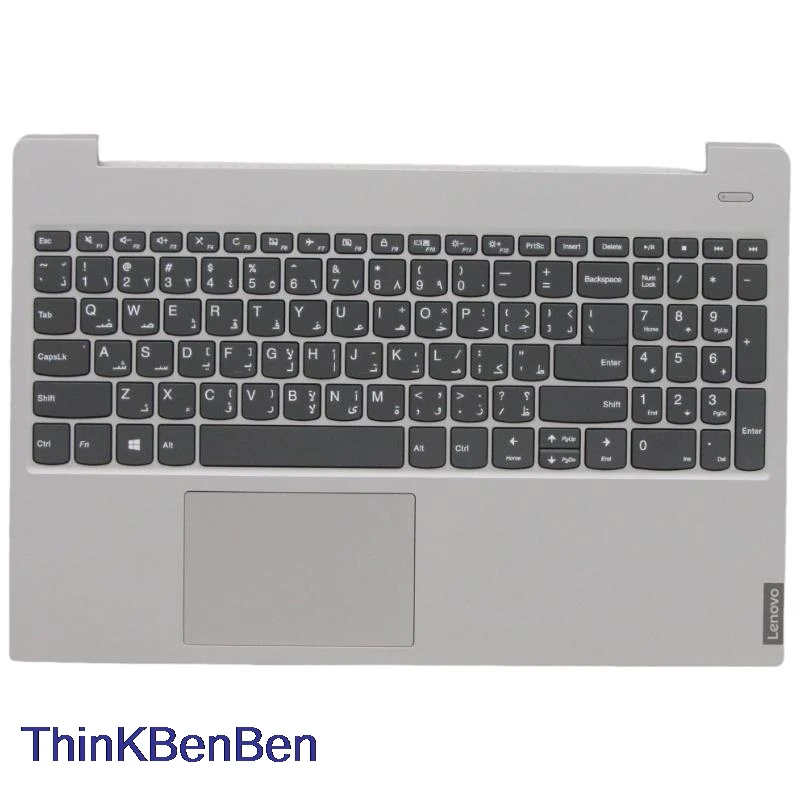 ARA Arabic Grey Keyboard Upper Case Palmrest Shell Cover For Lenovo Ideapad S340 15 15IWL 15IML 15API 15IIL 5CB0S18666