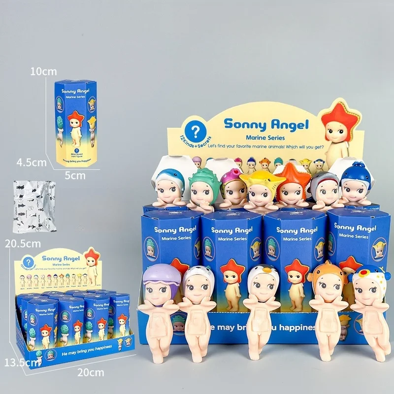 

Hot Cute Anime Sonny Angel Blind Box Candy Marine Animal Series Figures Ornaments Dolls Fans Children'S Birthday Xmas Gifts Toy