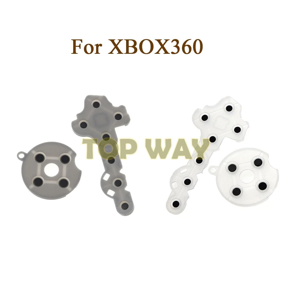 200 مجموعات لـ XBOX 360 أجزاء مطاطية موصلة من السيليكون لـ XBOX360 وحدة تحكم لاسلكية سلكية عصا التحكم زر الاتصال D-Pad