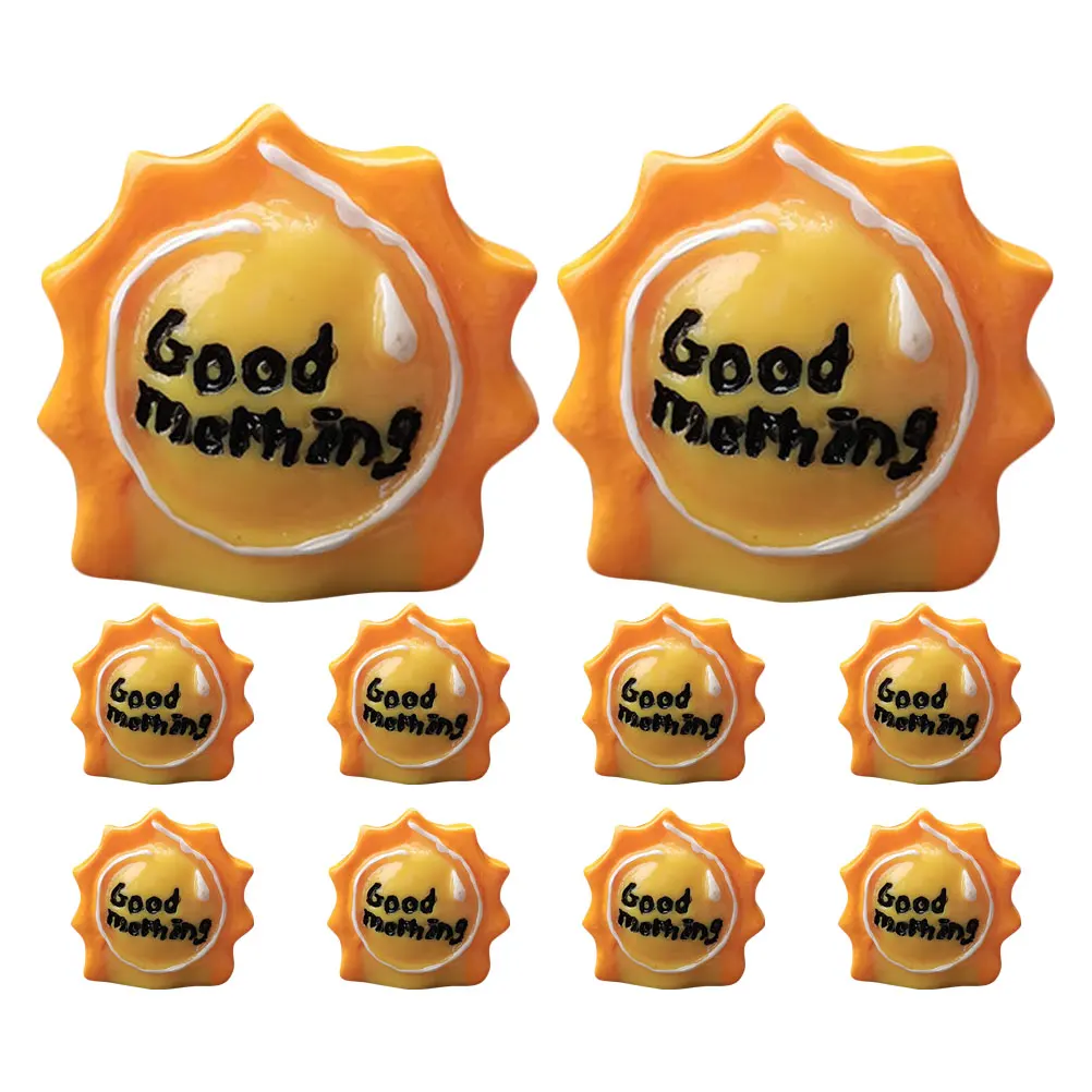 

10Pcs Miniature Sun Sculptures Resin Mini Beach Decorations Fairy Garden Terrarium Micro Landscape DIY Craft Supplies
