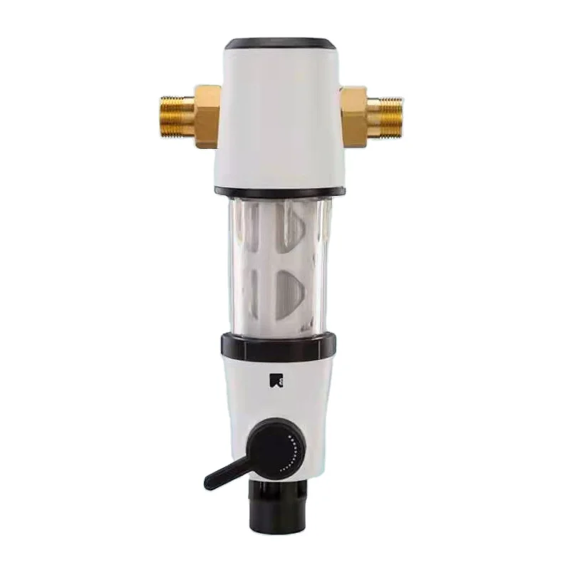 Whole house pre  filter 360 degrees rotating interface automatic backwash pre-filtered water prefilter