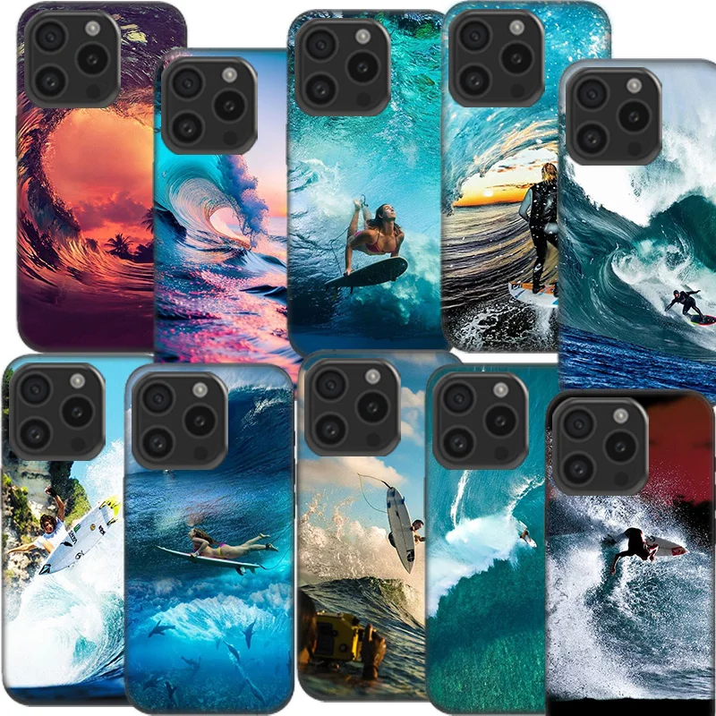 Abenteuer Surfen Kostenlose Reise Klar Telefon Fall Für Apple iPhone 12 13 Mini 14 + 15 Plus 16 Pro Max Abdeckung 11 Pro X XS Max Coque Ha