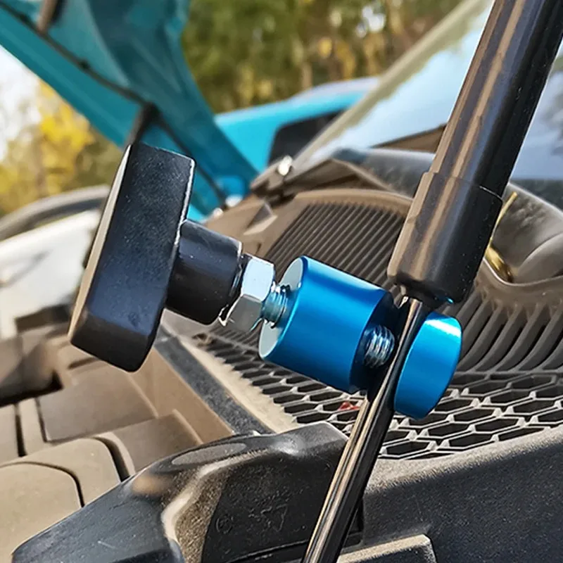 Premium Aluminum Car Hood Holder Trunk Air Pressure Anti-Slip Engine Cover Lifting Support Rod Fixing Clamp Lift Support Clamp