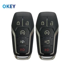 Okey-Car Key Shell Capa, 3, 4, 5 Botões, Capa para Ford Edge, Explorer, Fusão, 2015, 2016, 2017, M3N-A2C31243300