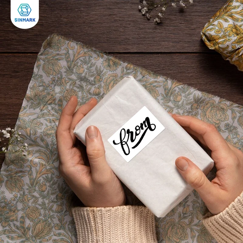 50x30mm White Thermal Label Sticker 3 Rolls Blank Self-Adhesive Label Paper Waterproof Handmade Gift Tag Paper DIY Home Office