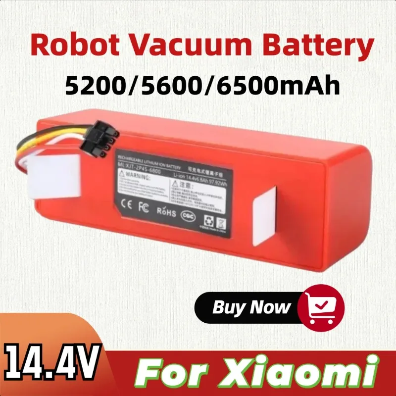 

BRR-2P4S-5200S for Xiaomi Roborock S55 S60 S65 S50 S51 S5 MAX S6 Robot Vacuum Battery