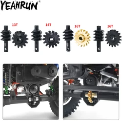 YEAHRUN Overdrive Differential Diff Worm Gear Set 12T 13T 14T 16T for 1/24 RC Crawler Car Axial SCX24 Gladiator Upgrade Parts