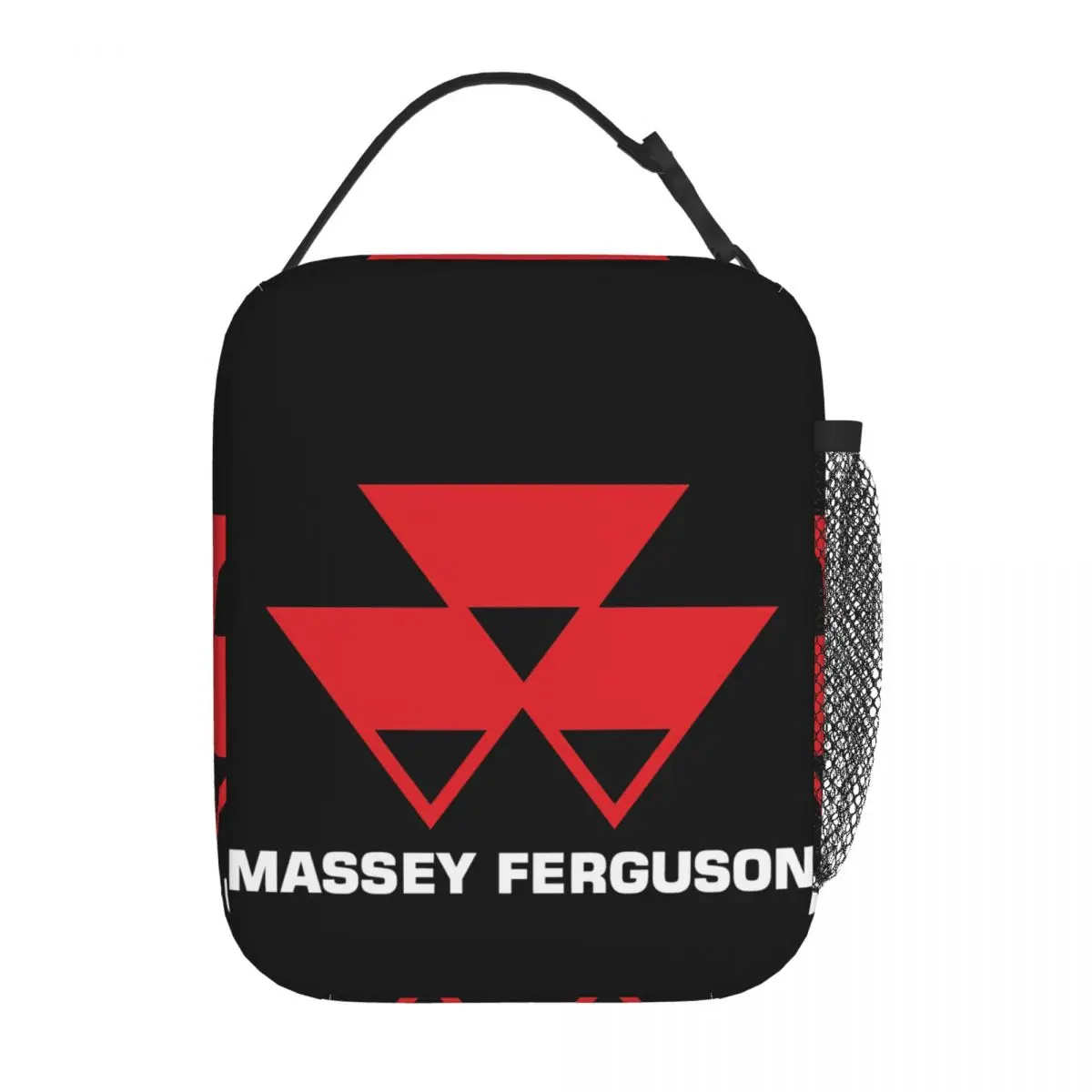 Massey Ferguson-fiambrera aislante con Logo, bolso de mano para comida