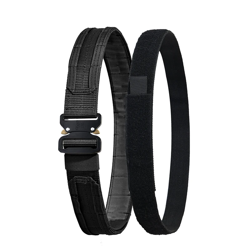 1.75 Inch Width Adjustable Nylon Tactical Belt & Molle System - Double-Layered Battle Belt, Heavy-Duty Combat Belt, EDC Belt.