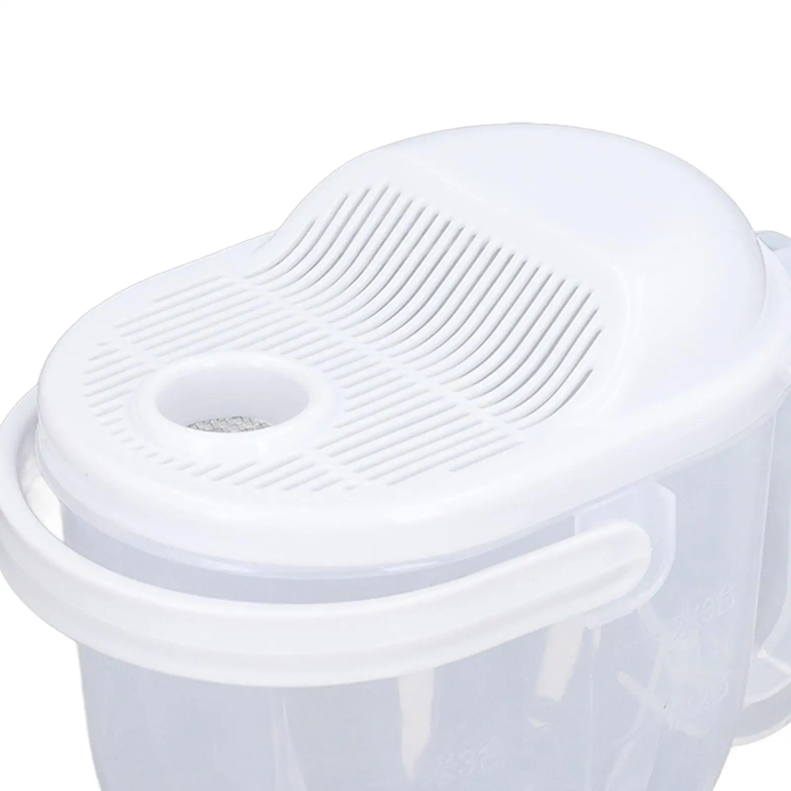 for multigrain Rice Washer ABS Bowl with Handle & Fine Strainer - Convenient Water Flush Type